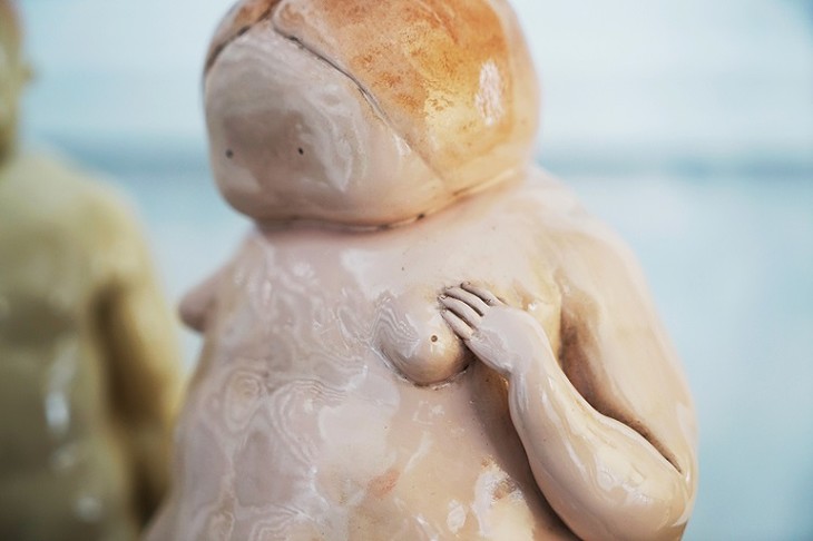 稀奇艺术桌面摆件向京作品《亚当与夏娃》雕塑