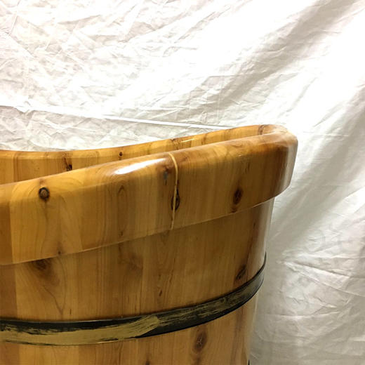 泡澡木桶1.2米-双边无盖1200X650X650 商品图1