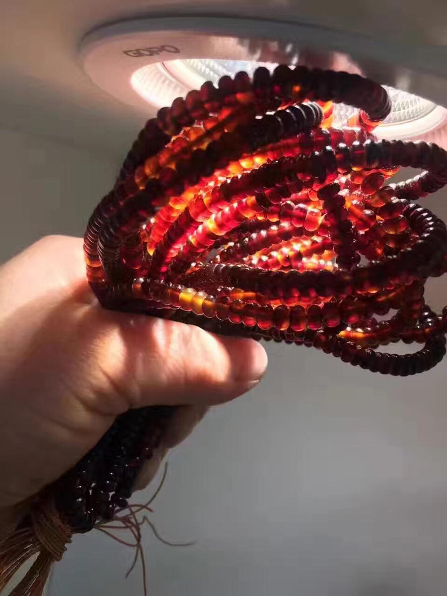 纯天然玳瑁三圈手链