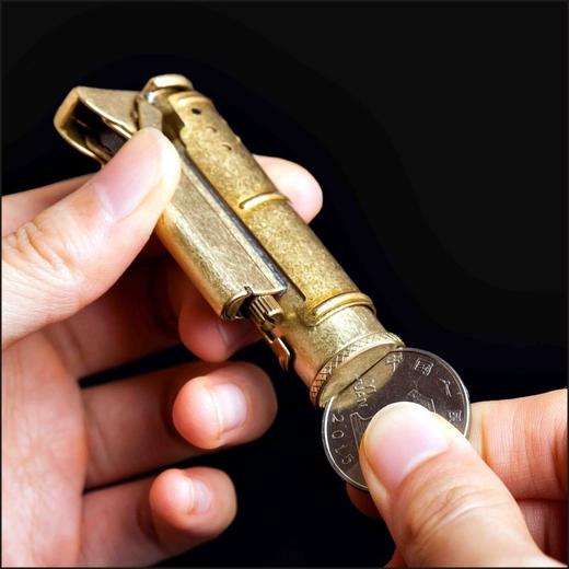 PROMISE百诺战壕纯铜打火机防风煤油个性打火机复古创意便携男士 商品图1
