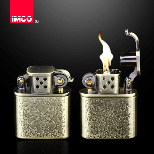 奥地利 IMCO爱酷 506防风煤油纯铜异形打火机 商品图2