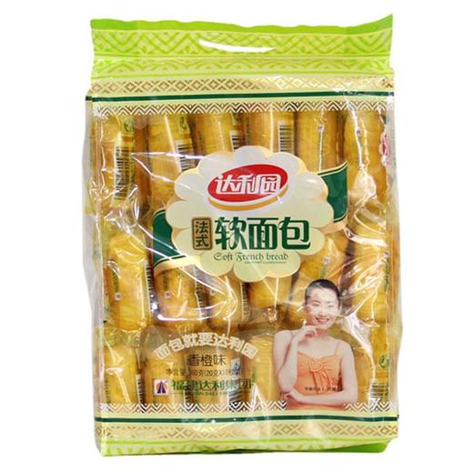 百汇到家达利园法式软面包香橙味360g早餐零食拔丝蒸蛋糕