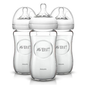 史低价！Philips飞利浦 AVENT 新安怡 Natural 自然原生系列 玻璃奶瓶8 oz