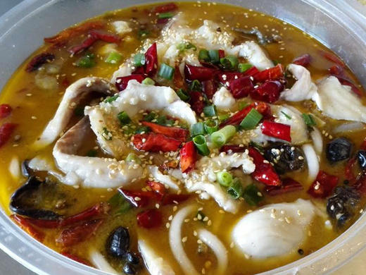 招牌菜激情椒麻黑鱼大份配料黑鱼蔬菜