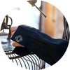 子皿三石 设计师原创 新中式男装 如意黑色大麻立领衬衣 商品缩略图3