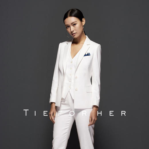TF011 白色基本款单排西装 商品图1