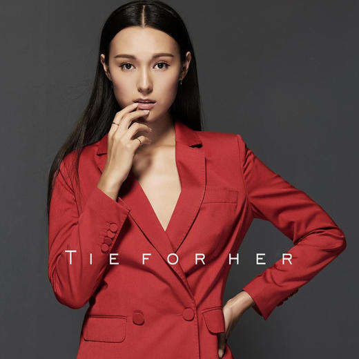 TF003 正红色双排西装上衣 商品图2