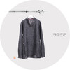 子皿三石 设计师原创 新中式男装 如意V领色织罩衫 商品缩略图0