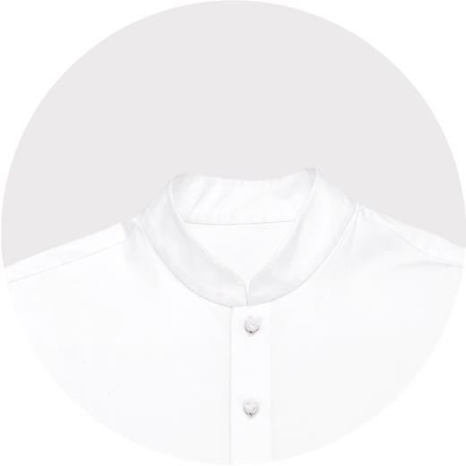 子皿三石 设计师原创 新中式男装 事事如意全棉立领衬衣 商品图2