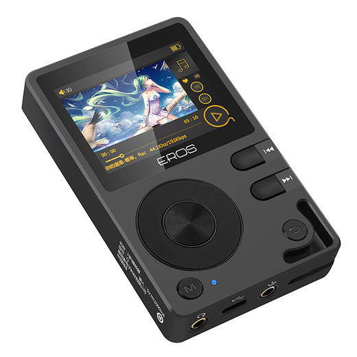 播放器eros q 无损mp3音乐播放器hifi发烧dsd蓝牙插卡有屏随身听 - 爱