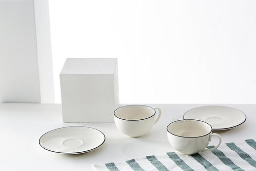 【网易严选】2套装 月牙白新骨瓷茶具