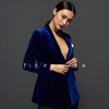 TF060 宝蓝丝绒西装上衣 商品缩略图2