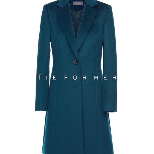 TF043 墨绿色英国顶级山羊绒大衣 商品图2