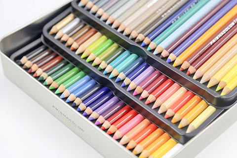 1 美国prismacolor三福霹雳马 油性 粗芯 彩铅 铁盒装 72色132色