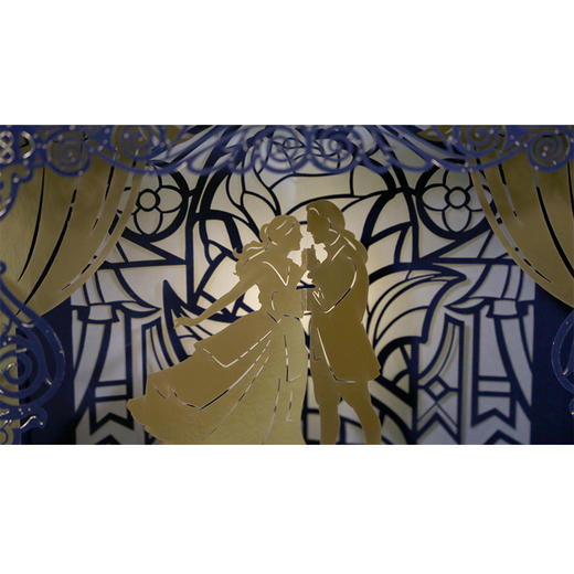 美女与野兽 360°光影立体书(内含led灯)