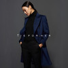 TF042 藏青色限量款英国顶级山羊绒大衣 商品缩略图1