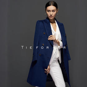 TF042 藏青色限量款英国顶级山羊绒大衣