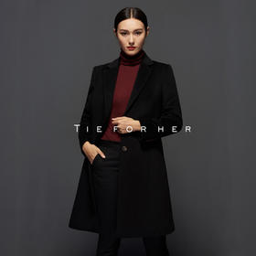 TF041 黑色限量款英国顶级山羊绒大衣