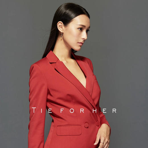TF003 正红色双排西装 商品图2