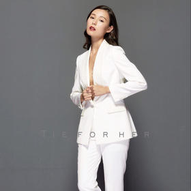 TF023 白色蕾丝礼服单排西装