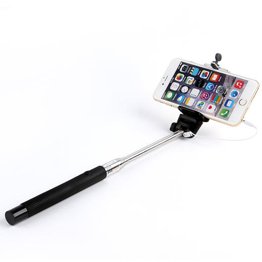 伸缩式便携自拍杆黑色