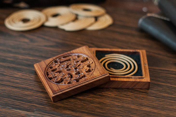 花梨祥云2h便携盘香盒