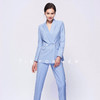 TF073 马卡龙蓝双排扣两件套西装 商品缩略图1
