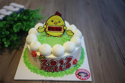 场景主题蛋糕系列|小鸡,如图四个款式,新鲜水果,动物性淡奶油