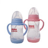 【母婴】双手柄PP宽口感温奶瓶 带吸管硅胶奶嘴 300ml 商品缩略图2