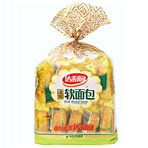 【百汇到家】达利园法式香橙味软面包10枚装200g 商品图0