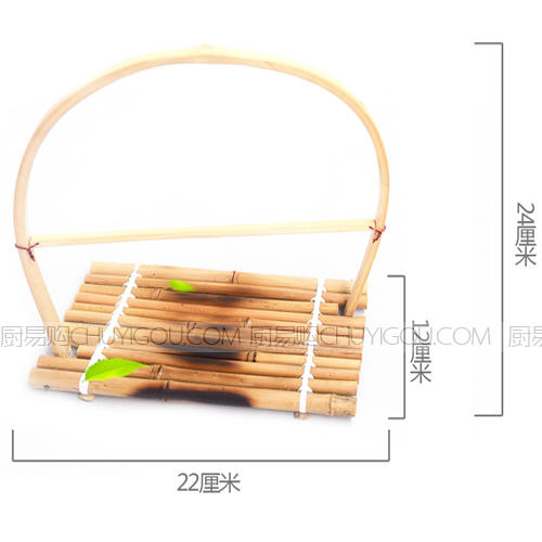 圆月镜竹 创意餐具 意境餐具刺身配件 商品图0