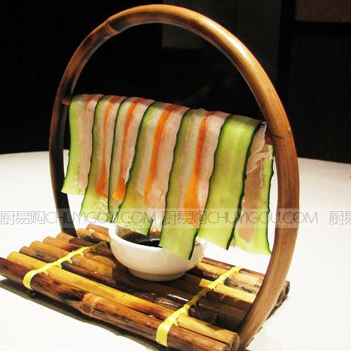 圆月镜竹 创意餐具 意境餐具刺身配件 商品图3