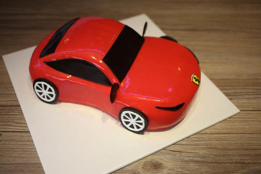 立体造型蛋糕系列｜ 法拉利跑车立体蛋糕蛋糕，如图款式，新鲜水果，动物性淡奶油~ 商品图2