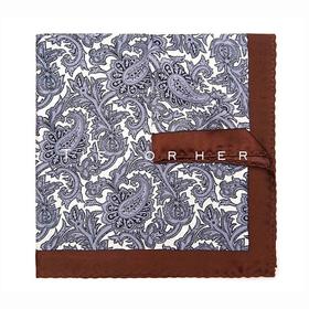 TP016 咖啡色帕斯利帕巾