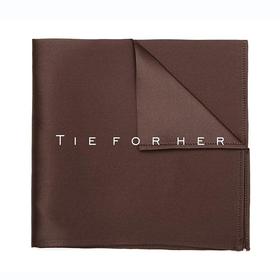 TP005 咖啡色真丝帕巾