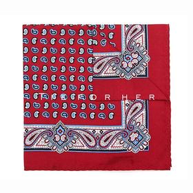 TP015 酒红色佩斯利帕巾