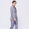 TF075 烟灰色双排扣两件套西装 商品缩略图2