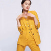 TF079 姜黄色三件套西装 商品缩略图2