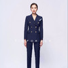 TF067 藏青色双排两件套西装 商品缩略图2