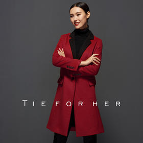 TF040单排平领正红大衣