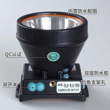 强光充电超亮头戴式3000米打猎狩捕鱼 商品图2