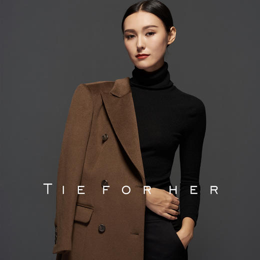 TF045双排枪领中驼色大衣 商品图2