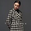 TF046双排大鱼嘴领千鸟格大衣 商品缩略图2