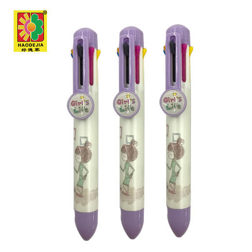 【百汇到家】真彩八色女孩圆珠笔120123（紫蓝粉） 商品图0