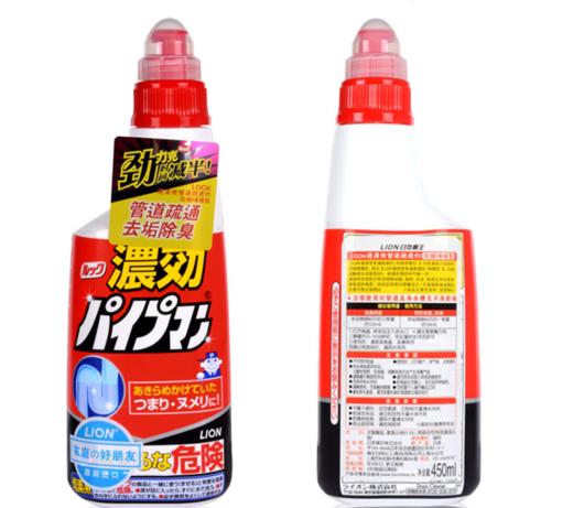 【对头发堵塞超级有效果】日本原装狮王 LOOK 管道下水道疏通剂450ml 能分解厨房管道油脂 商品图2