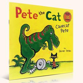 英文原版 Pete the Cat: Cavecat Pete 皮特猫 儿童趣味启蒙绘本