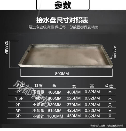  2P 201不锈钢接水盘830mm×370mm×0.4mm20只/箱 商品代码92007 商品图2