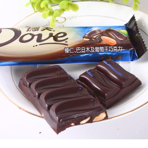 【百汇到家】德芙榛仁巴旦木及葡萄干巧克力43g 商品图1