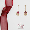 SpoiledBart Jewelry 进口14K注金 原创设计 天然红宝石 耳钉 商品缩略图2