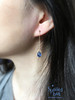 SpoiledBart Jewelry 进口14k注金 原创设计 天然蓝晶石耳钉 商品缩略图3